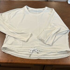 Lululemon cropped lightweight summer shirt…offwhite